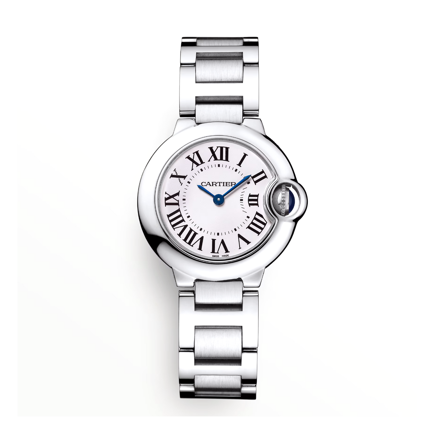 Ballon Bleu De Cartier Watch with Silvered Opaline Dial
