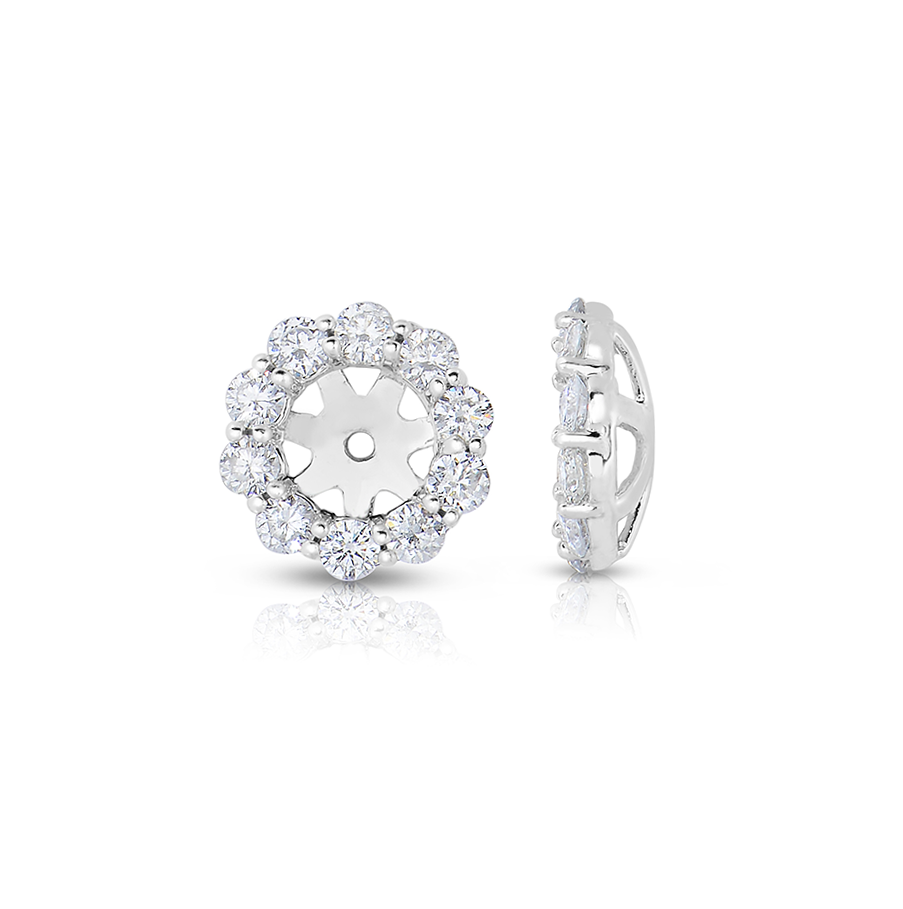 Sabel Collection 14K White Gold Diamond Earring Jackets