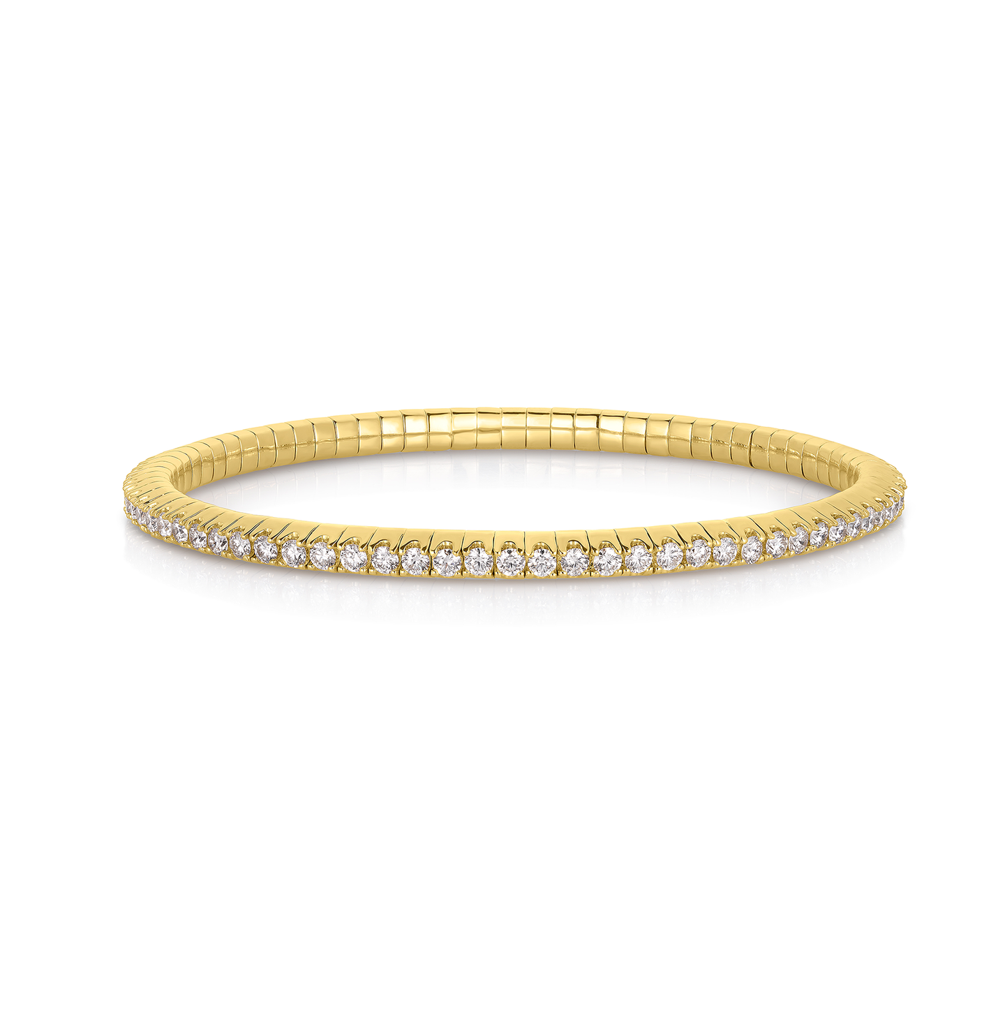 Sabel Collection Yellow Gold Diamond Bangle