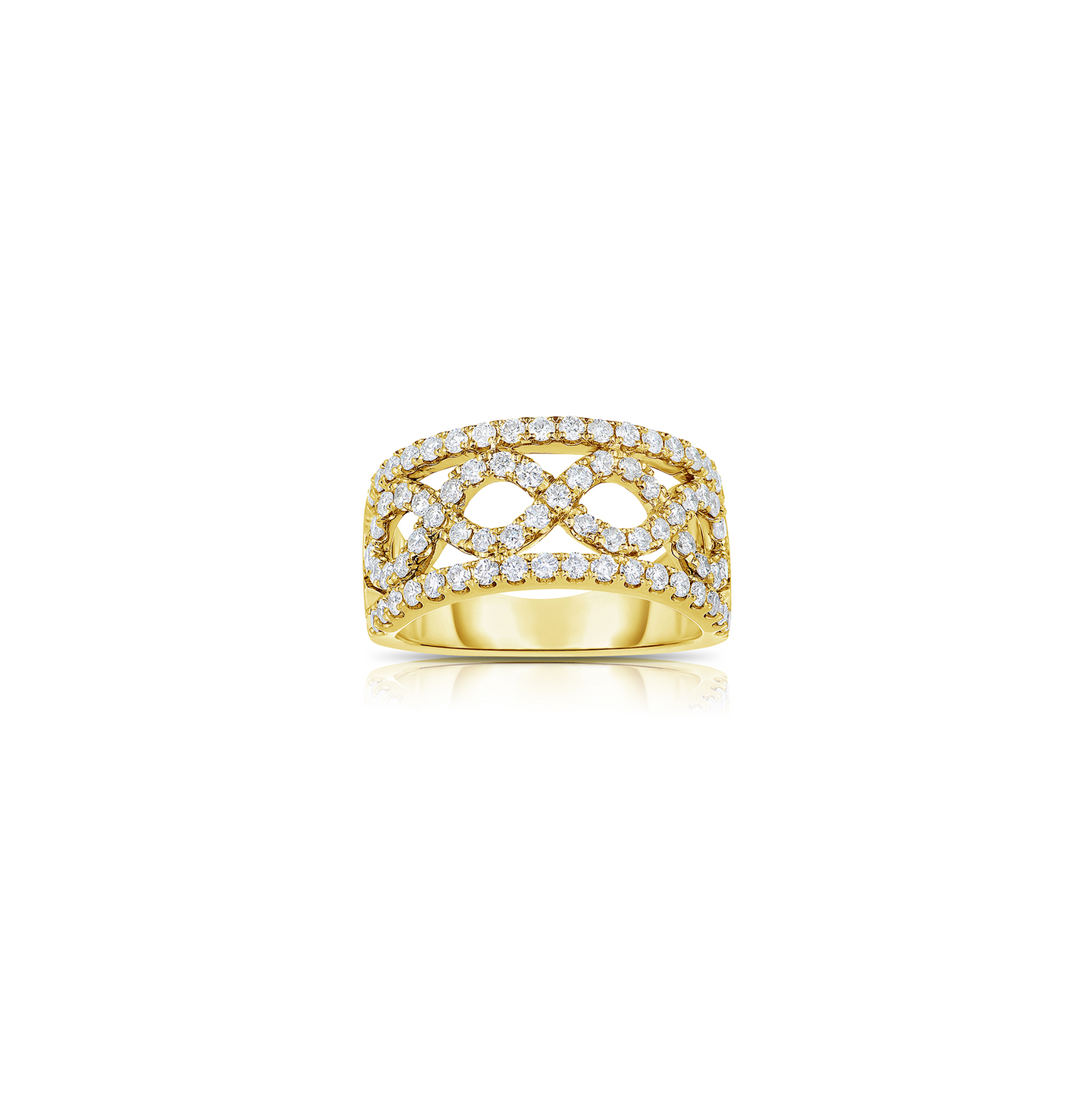 Sabel Collection Yellow Gold Round Diamond Fashion Ring