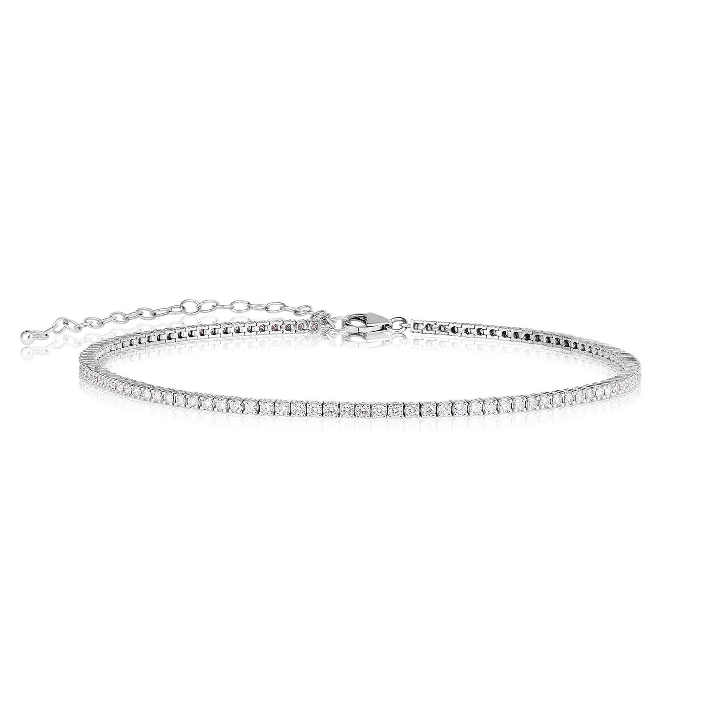 Sabel Collection White Gold Round Diamond Choker Necklace
