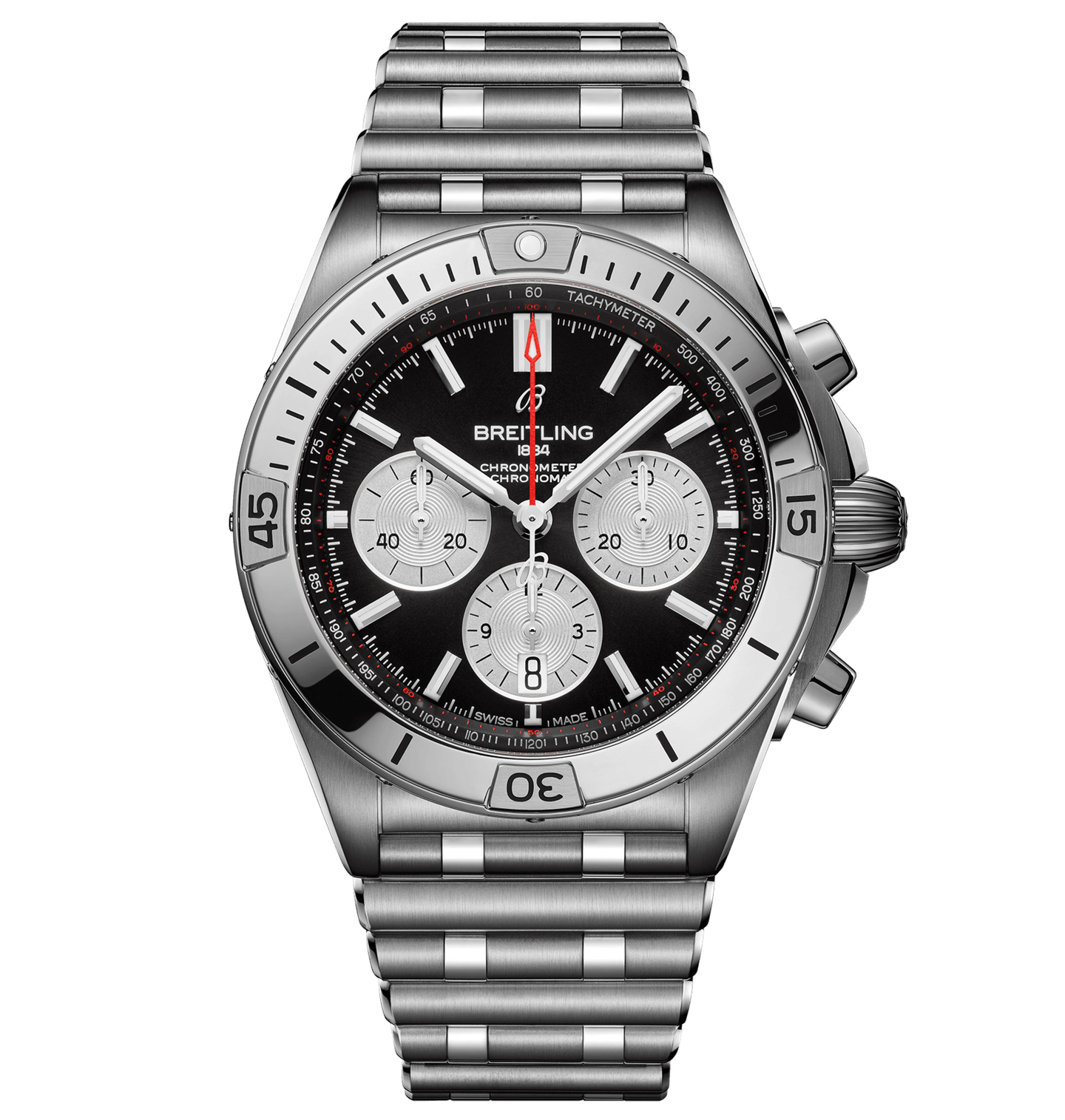 Breitling Chronomat B01 Chronograph 42 Steel with Black Dial