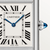 Tank Must De Cartier Watch with Silvered Dial