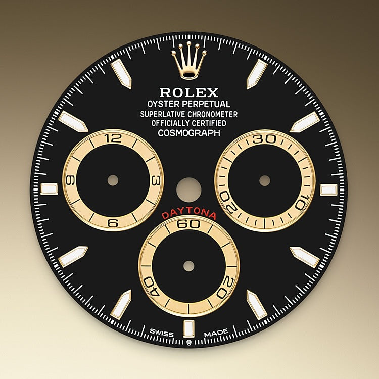 Black Dial on Rolex Cosmograph Daytona in Oystersteel and Yellow Gold - M126503-0003 at Fink's Jewelers