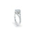 The Studio Collection Emerald Center Diamond and Split Diamond Shank Engagement Ring