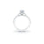 The Studio Collection Emerald Center Diamond and Split Diamond Shank Engagement Ring