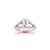 The Studio Collection Emerald Center Diamond and Split Diamond Shank Engagement Ring