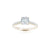 The Studio Collection Cushion Center Prong-Set Diamond and Diamond Pavé Shank Engagement Ring
