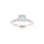 The Studio Collection Cushion Center Prong-Set Diamond and Diamond Pavé Shank Engagement Ring