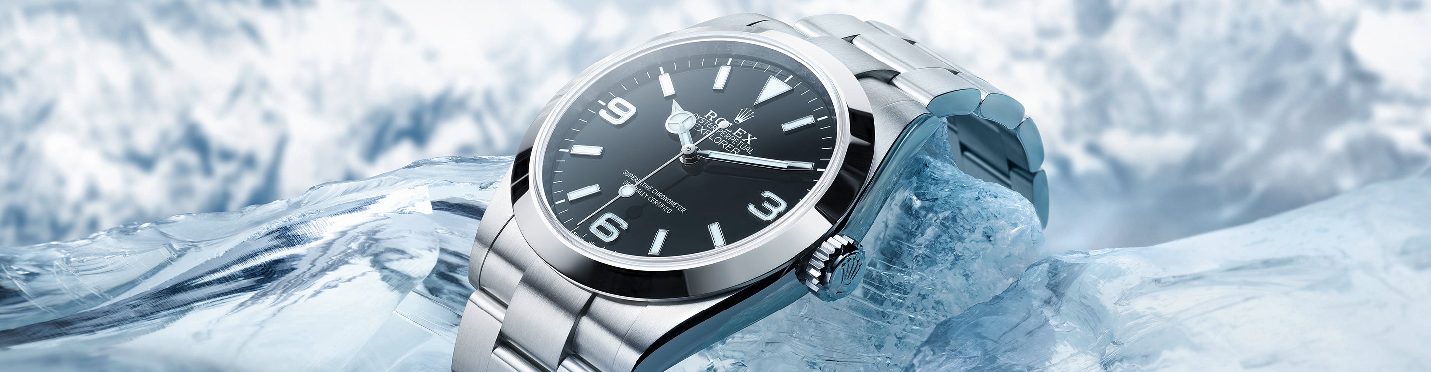 Rolex Explorer on Ice at Fink's Jewelers