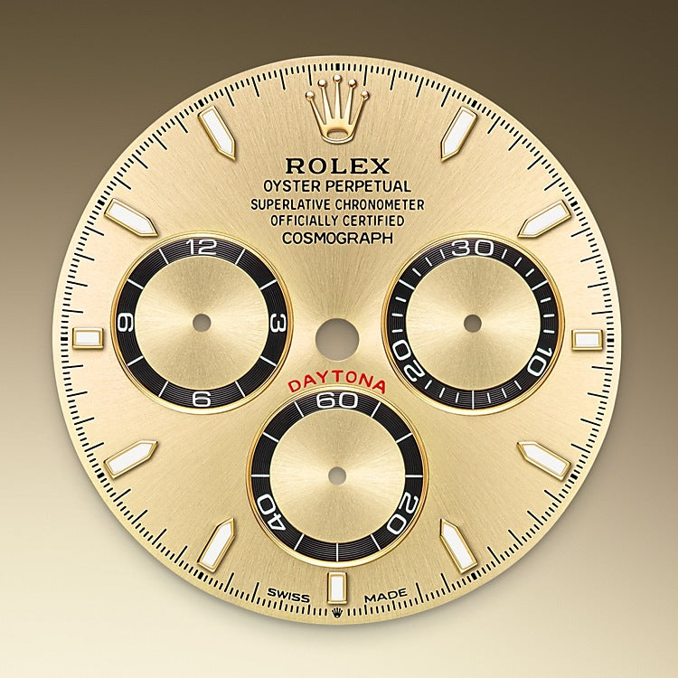 Golden Dial on Rolex Cosmograph Daytona in Oystersteel and Yellow Gold - M126503-0004 at Fink's Jewelers