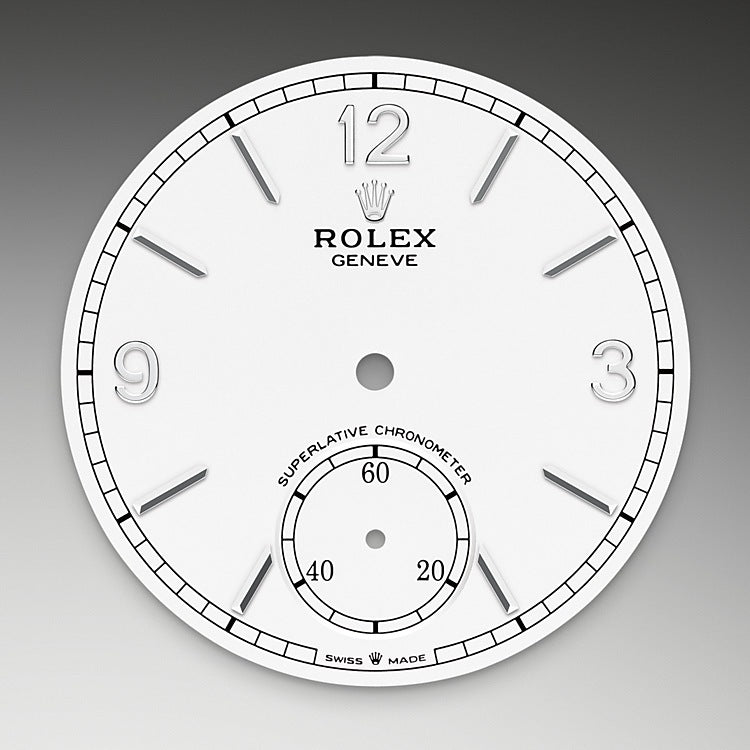 Intense White Dial on Rolex 1908 in 18 kt White Gold, Polished Finish - M52509-0006 at Fink's Jewelers