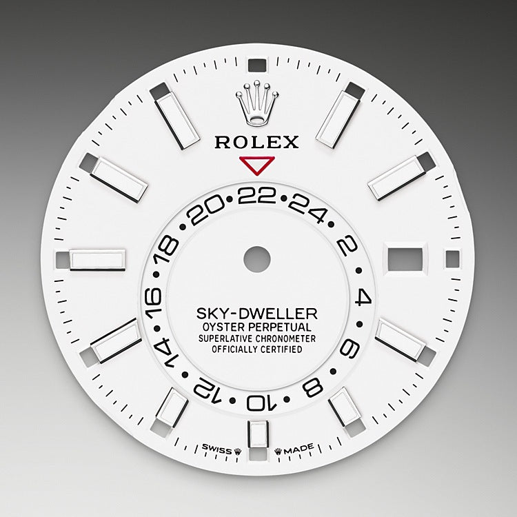 Intense White Dial on Rolex Sky-Dweller in Oystersteel and White Gold - M336934-0004 at Fink's Jewelers