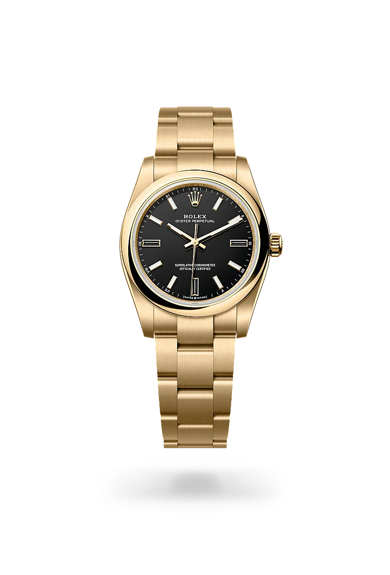  Oyster Perpetual 34 with Oyster, 34 mm, yellow gold