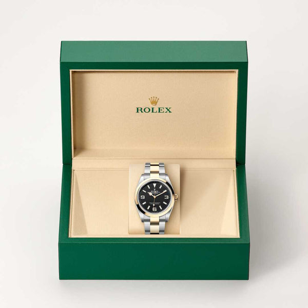 Rolex Explorer watch in box