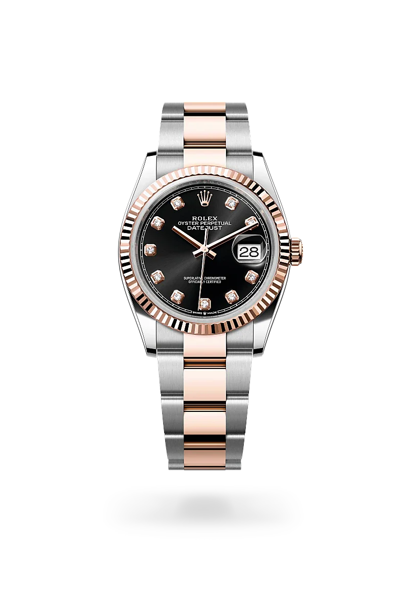  Datejust 36 with Oyster, 36 mm, Oystersteel and Everose gold