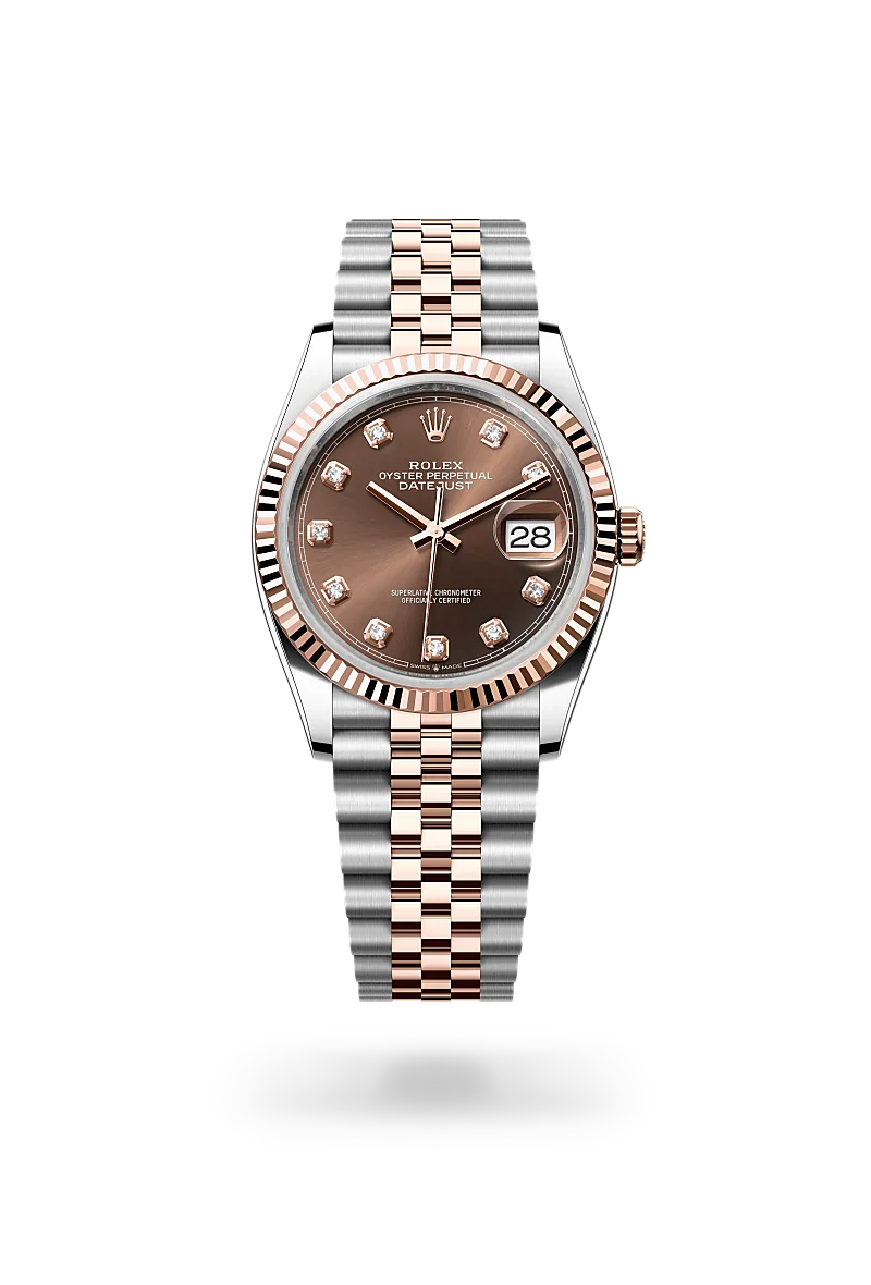  Datejust 36 with Oyster, 36 mm, Oystersteel and Everose gold