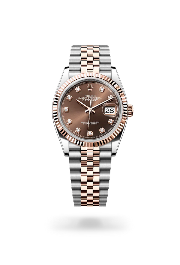  Datejust 36 with Oyster, 36 mm, Oystersteel and Everose gold