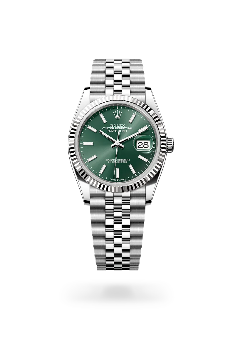  Datejust 36 with Oyster, 36 mm, Oystersteel and white gold
