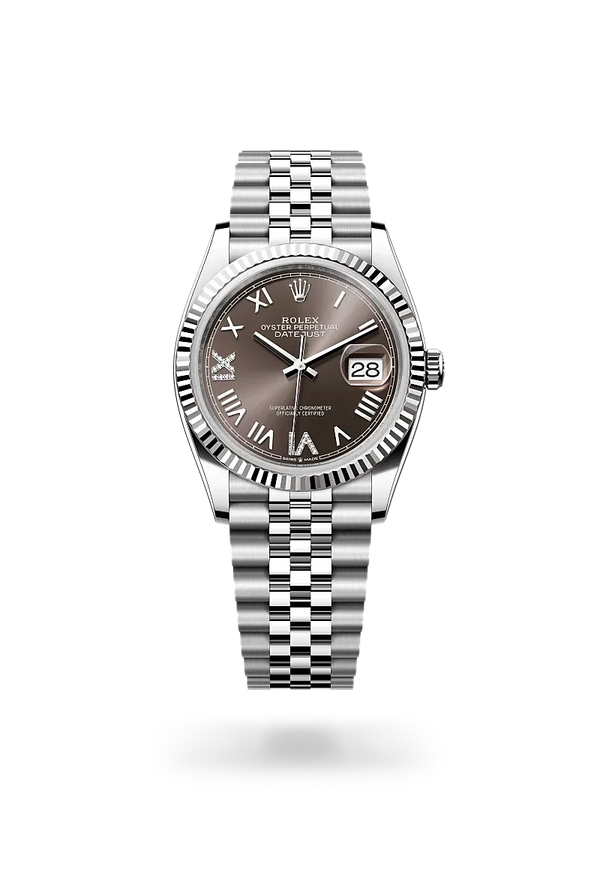  Datejust 36 with Oyster, 36 mm, Oystersteel and white gold