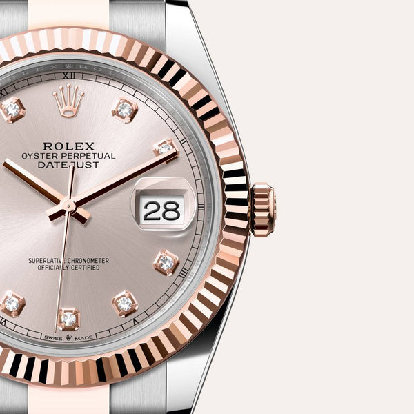 ROLEロレックス ベージュ Mサイズ 空箱 Rolex Datejust 41 in Everose Rolesor, M126331-0007