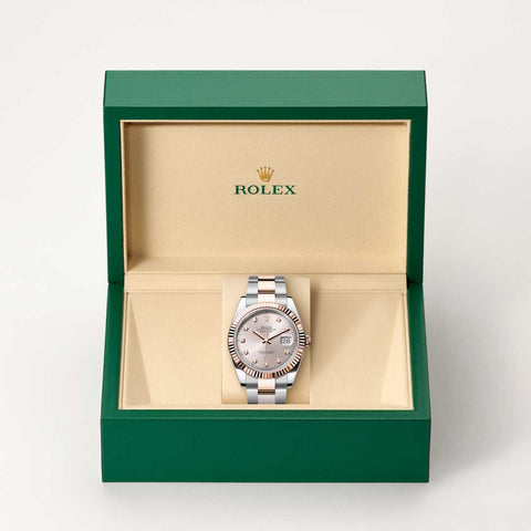 Rolex Datejust in Everose Rolesor - combination of Oystersteel and