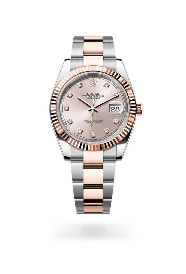  Datejust 41 with Oyster, 41 mm, Oystersteel and Everose gold