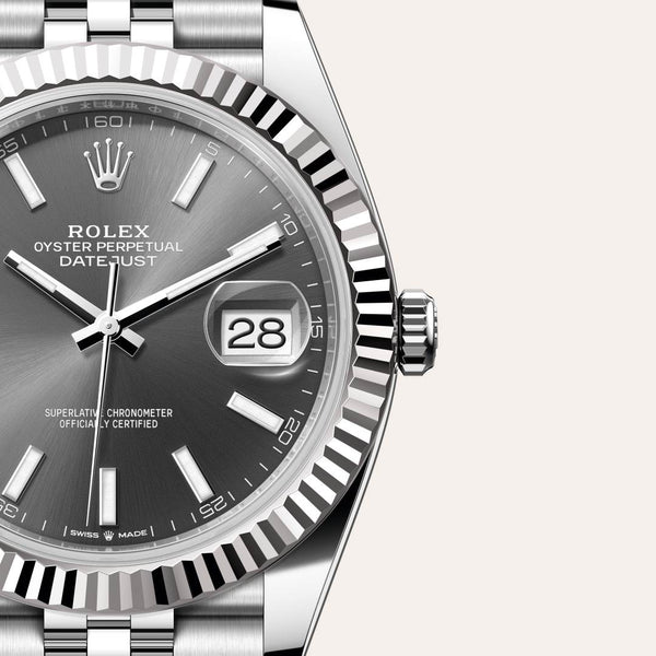 Rolex Datejust in White Rolesor - combination of Oystersteel and