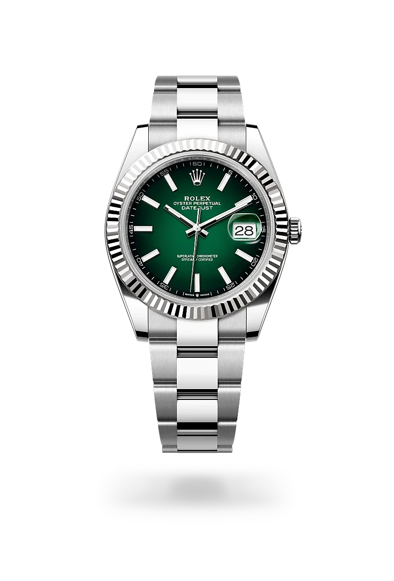  Datejust 41 with Oyster, 41 mm, Oystersteel and white gold