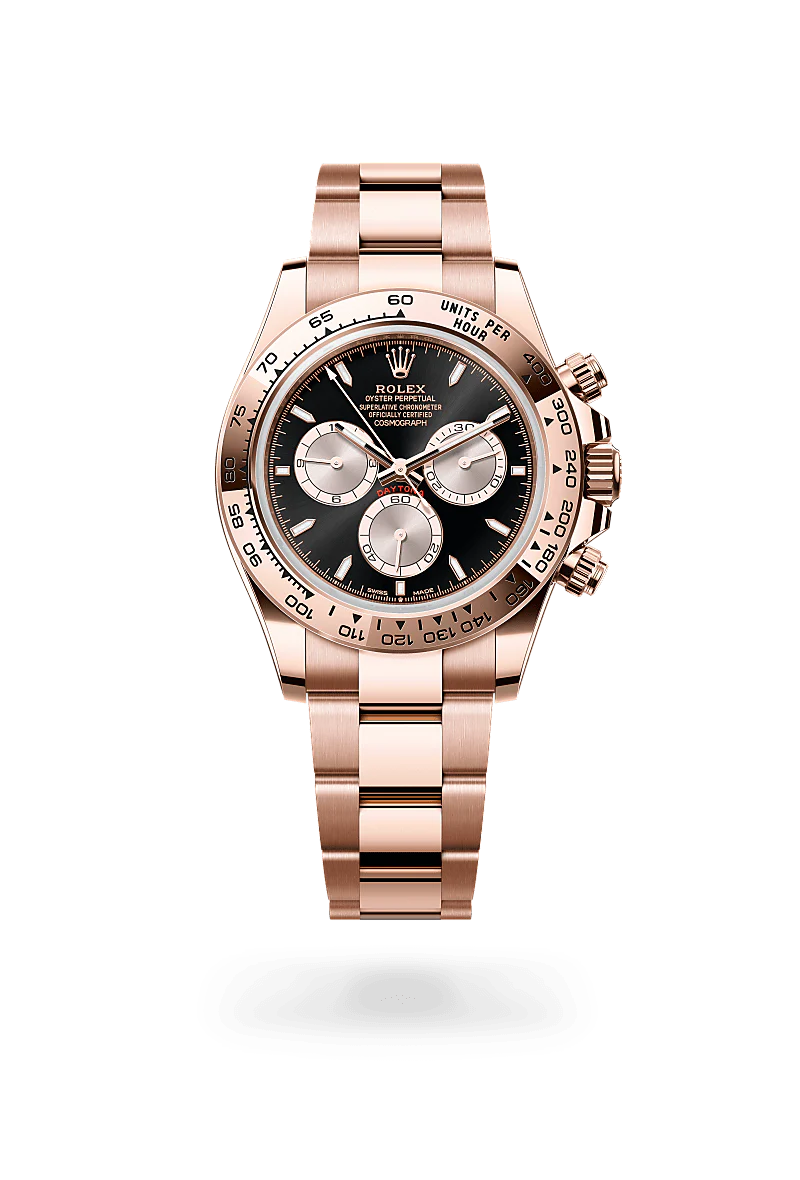 Rolex Cosmograph Daytona in Everose Gold, m126505-0001 Upright with Shadow - Fink's Jewelers