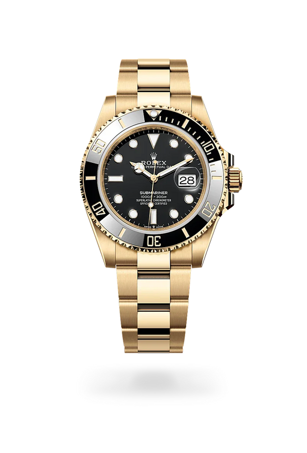  Submariner Date with Oyster, 41 mm, yellow gold