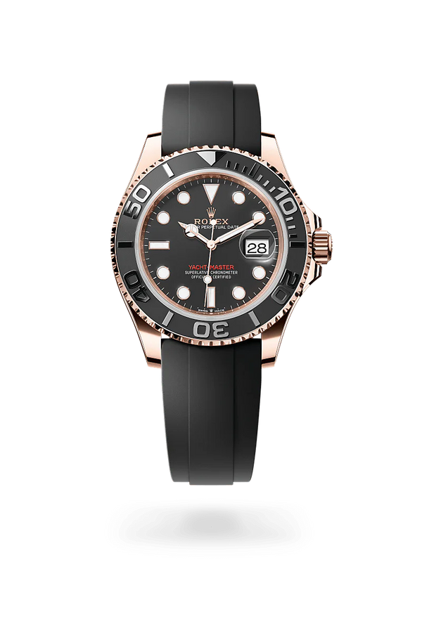 Rolex Yacht-Master 40 in Everose Gold, m126655-0002 Upright with Shadow - Fink's Jewelers
