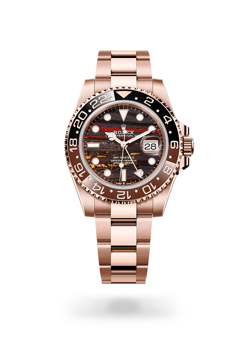 Rolex GMT-Master II in 18 ct Everose gold, M126715CHNR-0002