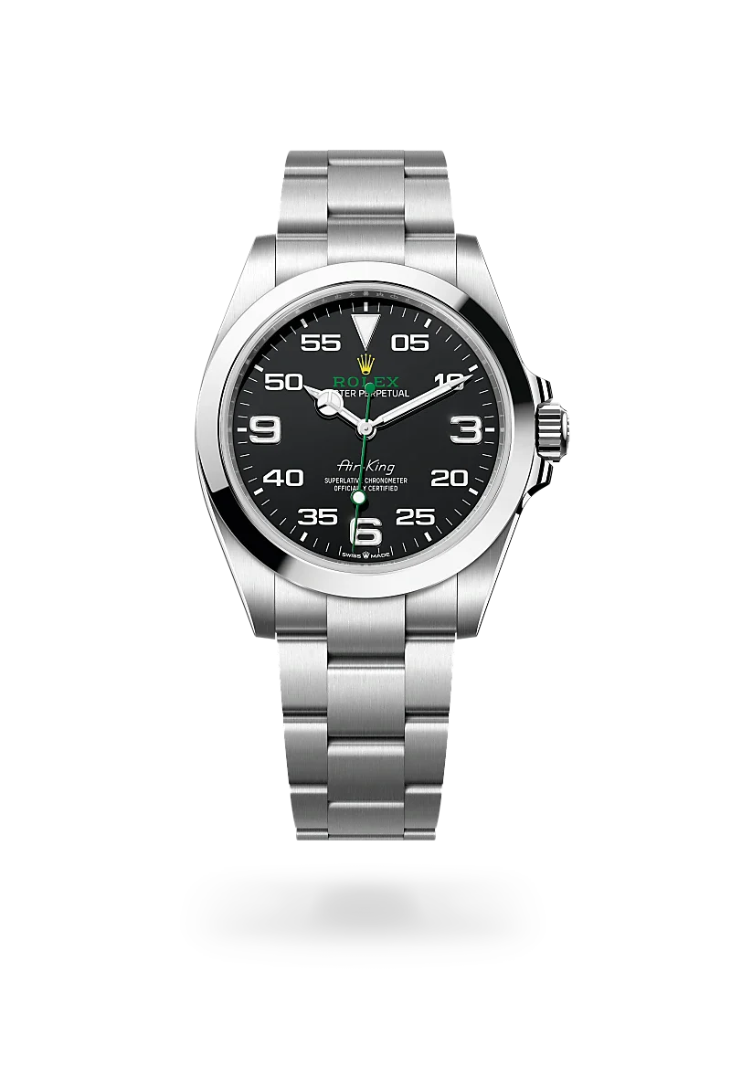 Rolex Air-King in Oystersteel, m126900-0001 Upright with Shadow - Fink's Jewelers