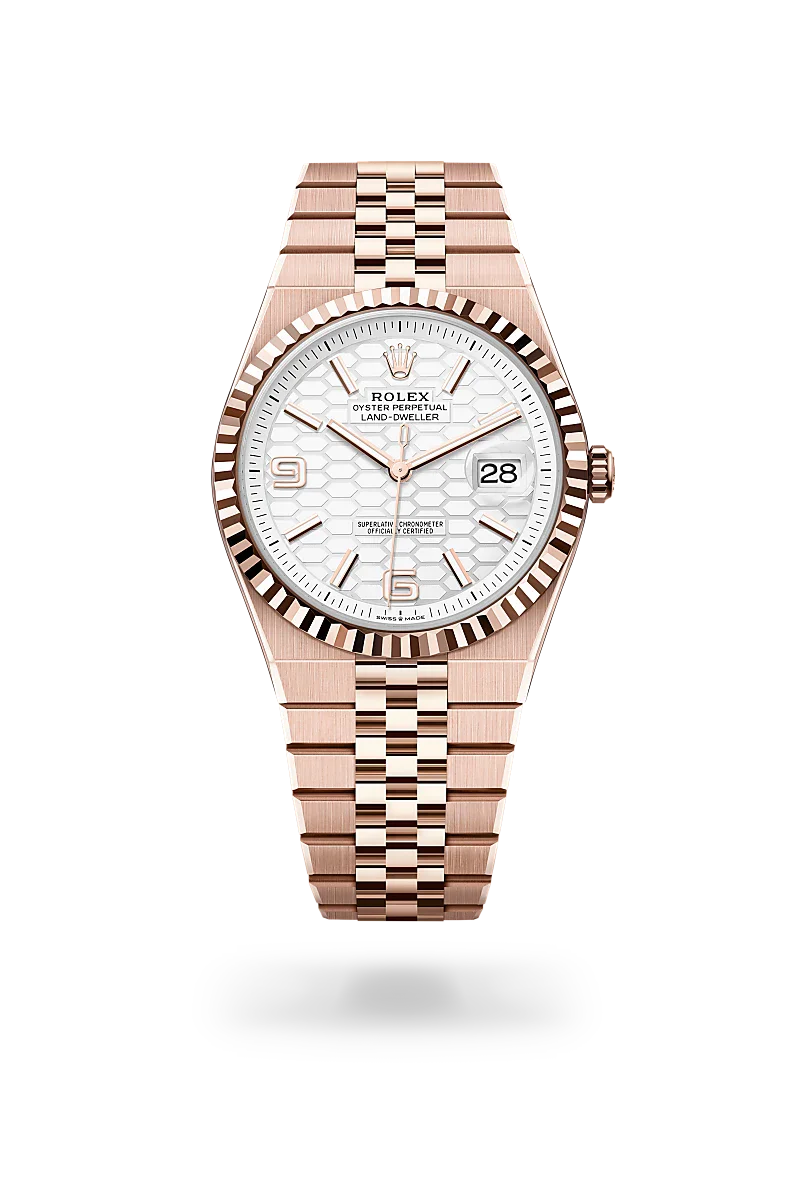  Land-Dweller 40 with Oyster, 40 mm, Everose gold
