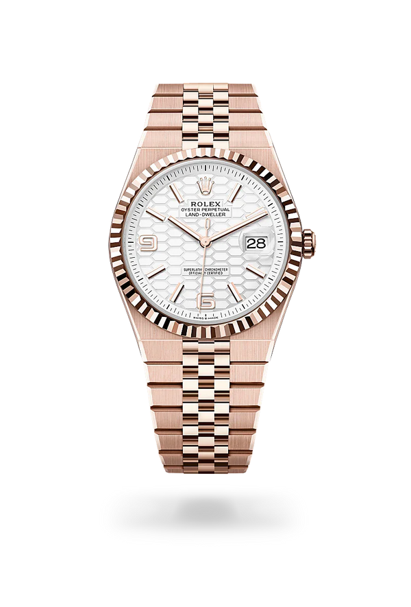  Land-Dweller 40 with Oyster, 40 mm, Everose gold