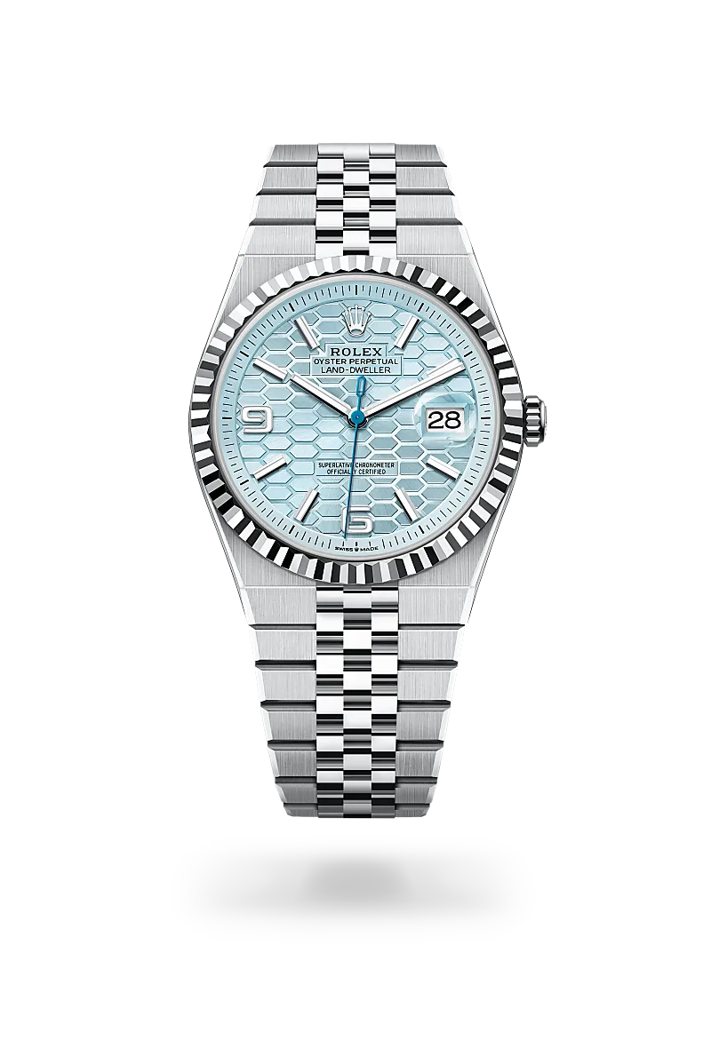  Land-Dweller 40 with Oyster, 40 mm, platinum
