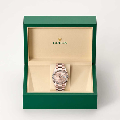 Rolex Day-Date in 18 kt Everose gold, M128235-0009