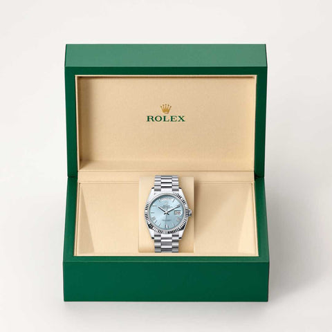 Rolex Day-Date watch in box
