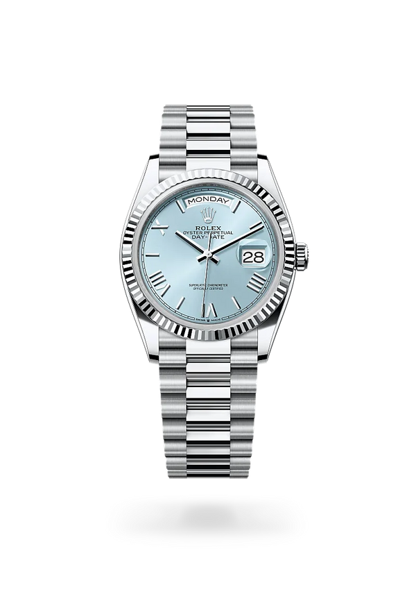  Day-Date 36 with Oyster, 36 mm, platinum
