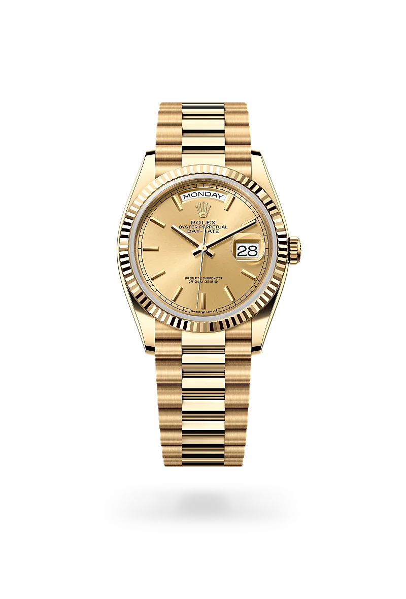  Day-Date 36 with Oyster, 36 mm, yellow gold