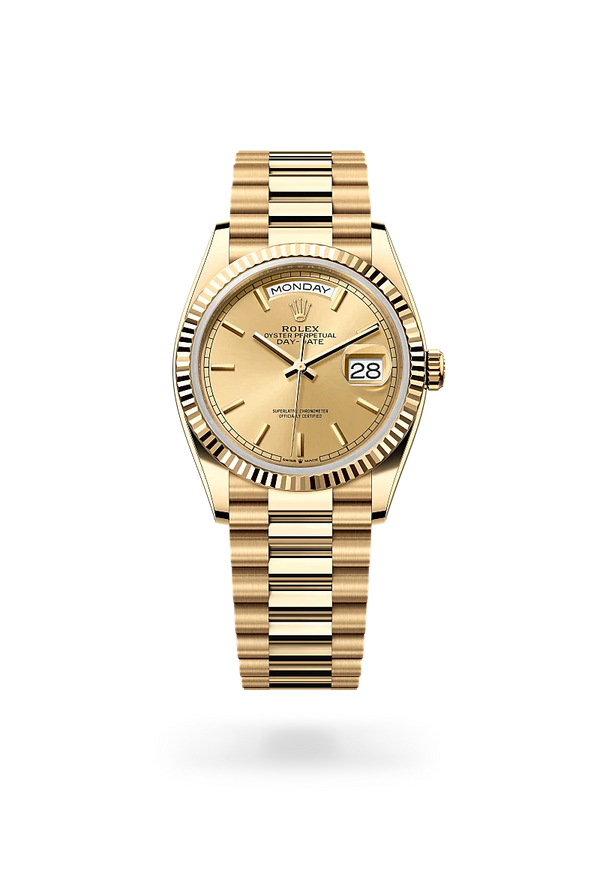  Day-Date 36 with Oyster, 36 mm, yellow gold