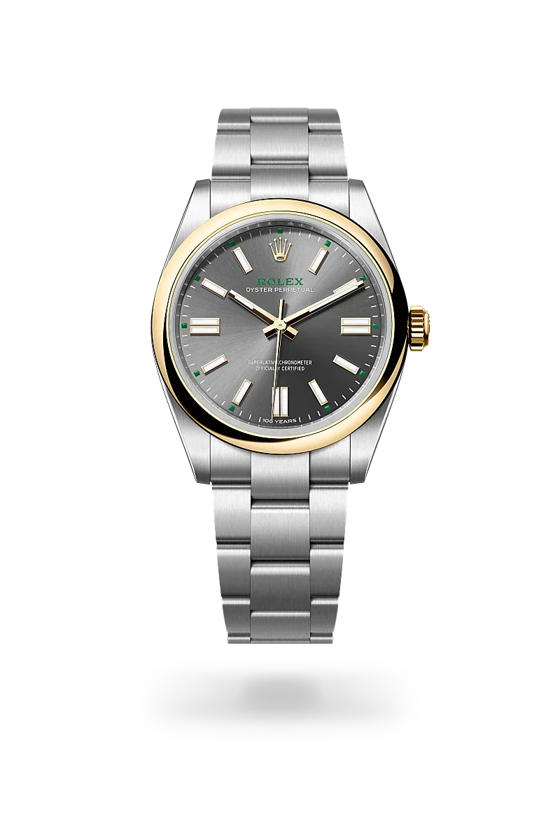  Oyster Perpetual 41 with Oyster, 41 mm, Oystersteel and yellow gold