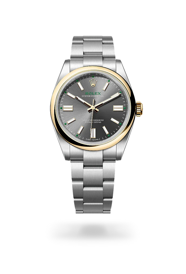  Oyster Perpetual 41 with Oyster, 41 mm, Oystersteel and yellow gold