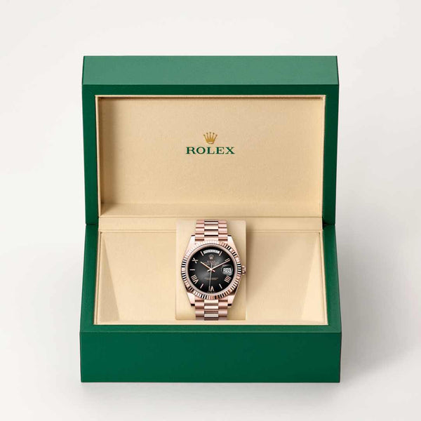 Rolex Day-Date watch in box