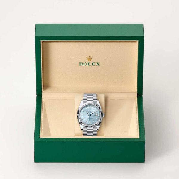 Rolex Day-Date watch in box