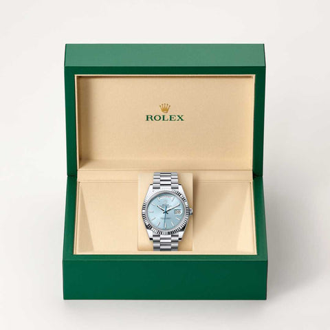 Rolex Day-Date watch in box