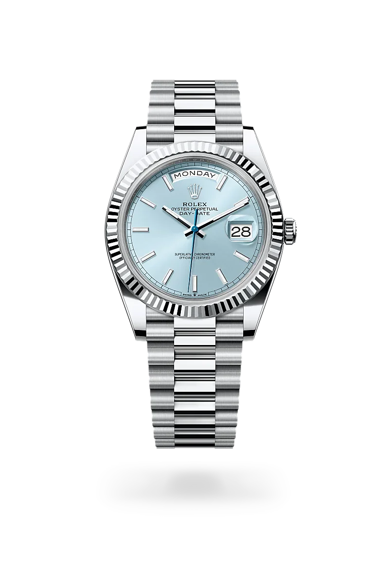  Day-Date 40 with Oyster, 40 mm, platinum