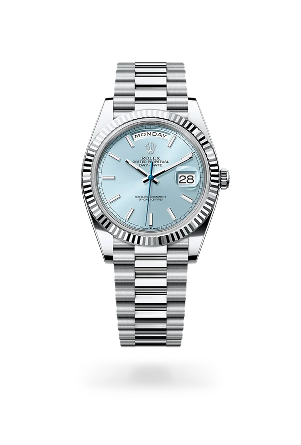  Day-Date 40 with Oyster, 40 mm, platinum
