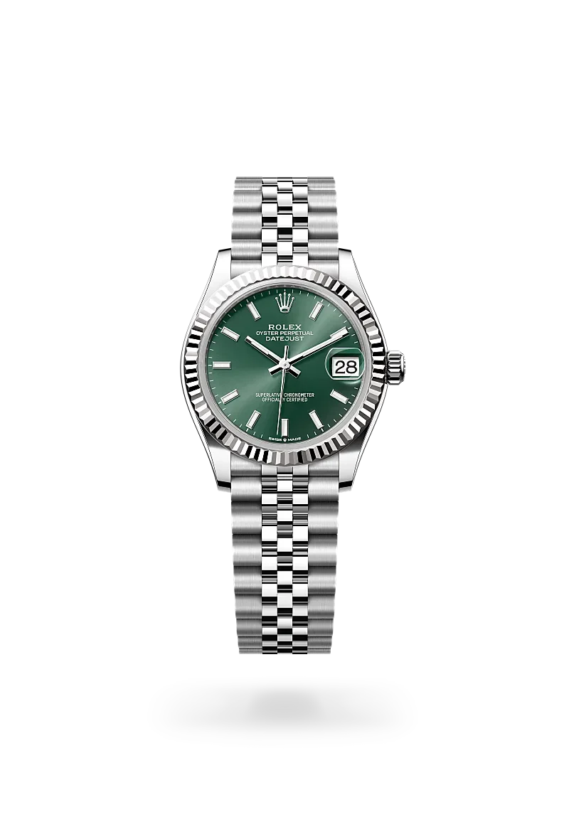 Front facing Rolex Datejust watch